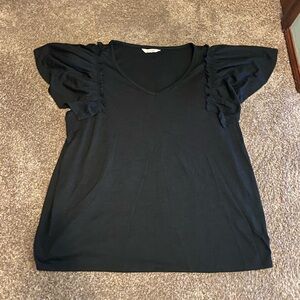 Lauren Conrad Black Women's Top